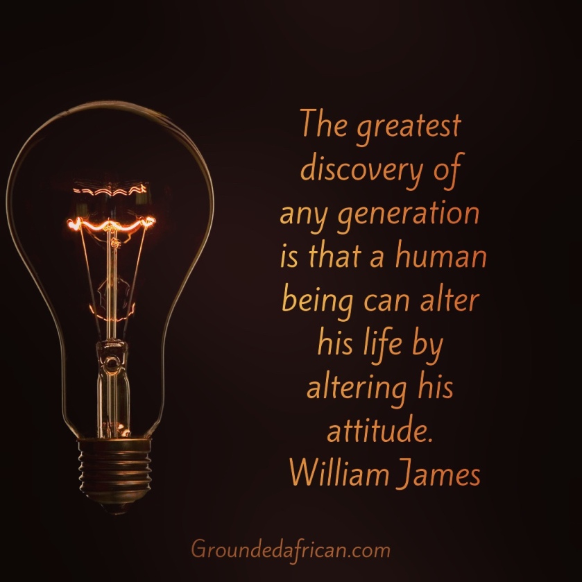 Lightbulb. Quote by William James